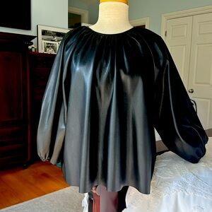 Aritzia faux leather top/ blouse